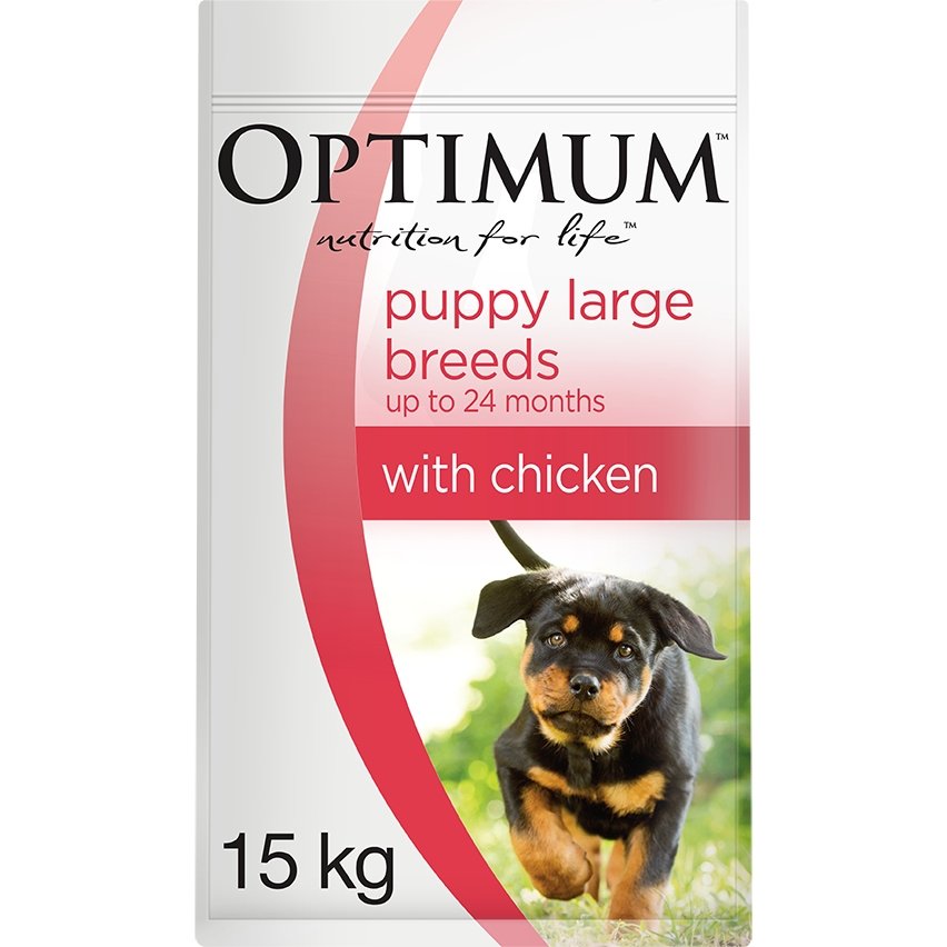 Optimum Large Breed Puppy Chicken Dry Dog Food - PetPost Australia