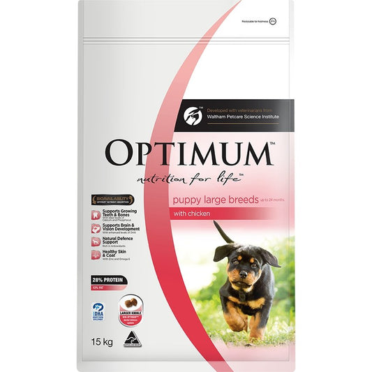 Optimum Large Breed Puppy Chicken Dry Dog Food - PetPost Australia