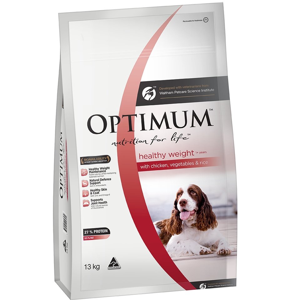 Optimum Lite & Healthy Adult Chicken, Vegetables & Rice Dry Dog Food - PetPost Australia