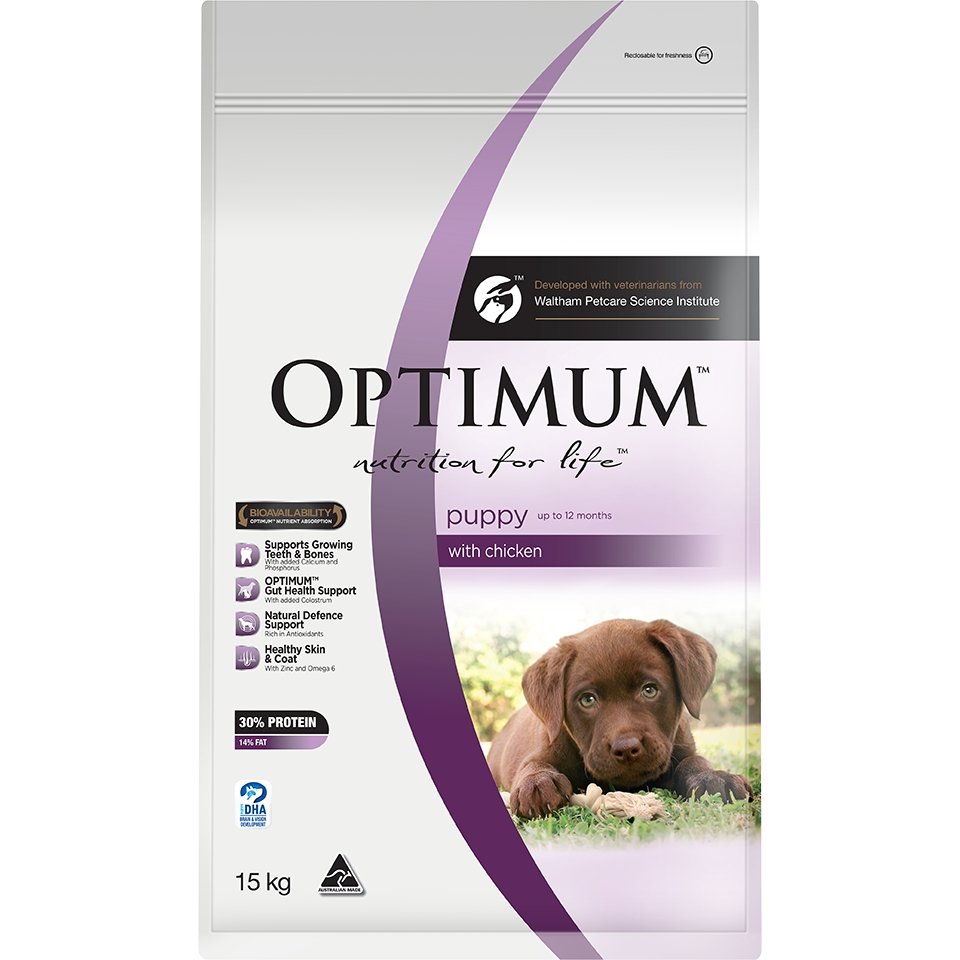 Optimum Puppy Chicken Dry Dog Food - PetPost Australia