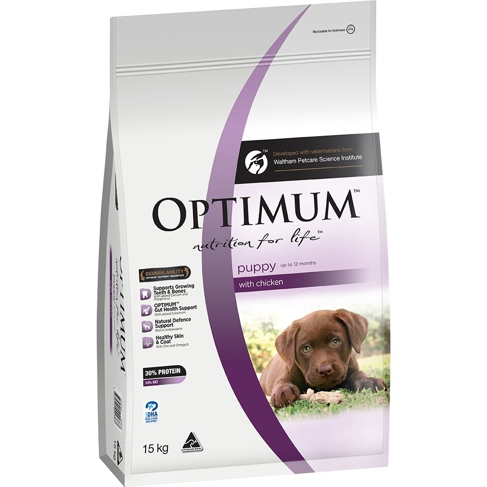 Optimum Puppy Chicken Dry Dog Food - PetPost Australia
