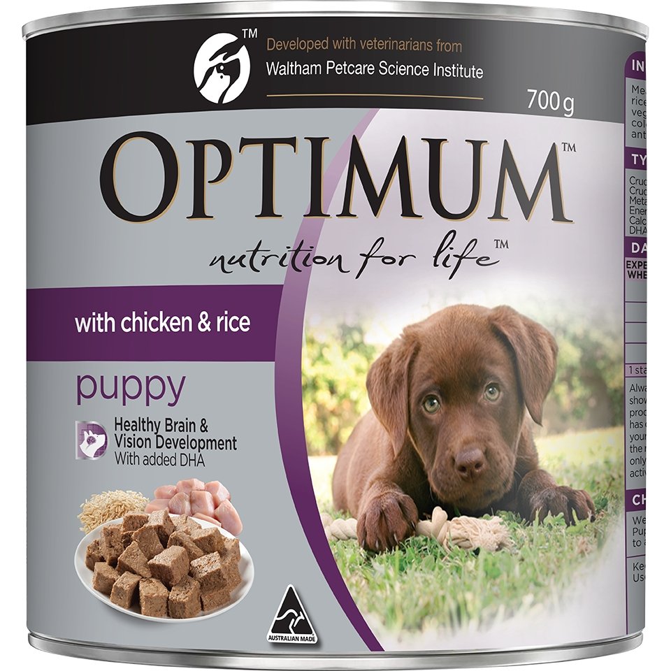 Optimum Puppy Chicken & Rice Wet Dog Food - PetPost Australia