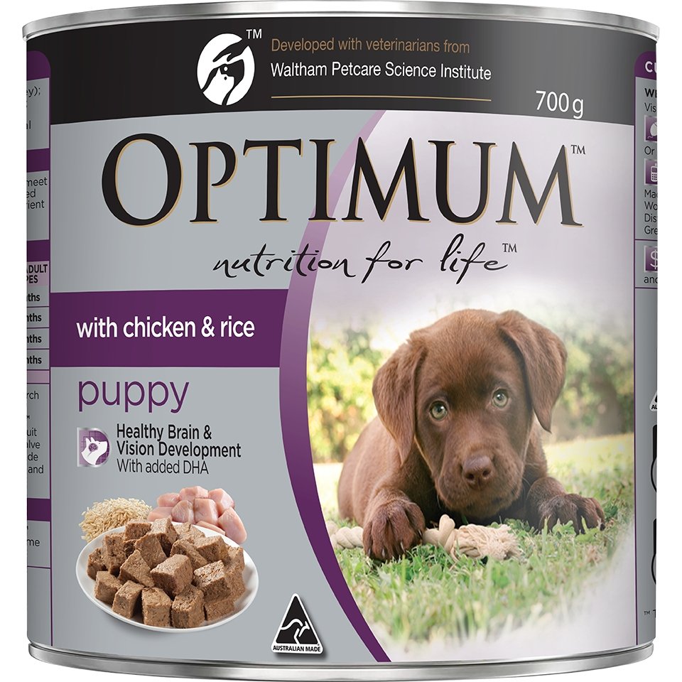 Optimum Puppy Chicken & Rice Wet Dog Food - PetPost Australia
