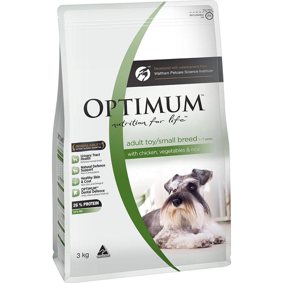 Optimum Small Breed Adult Chicken, Vegetables & Rice Dry Dog Food - PetPost Australia