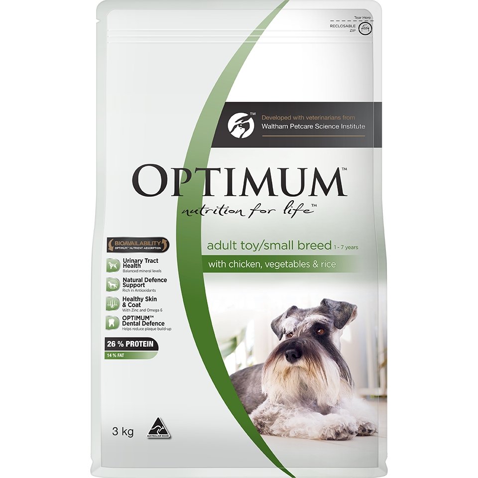 Optimum Small Breed Adult Chicken, Vegetables & Rice Dry Dog Food - PetPost Australia