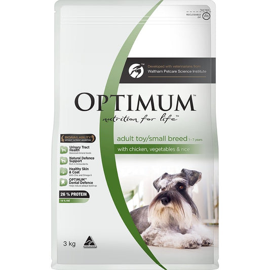 Optimum Small Breed Adult Chicken, Vegetables & Rice Dry Dog Food - PetPost Australia