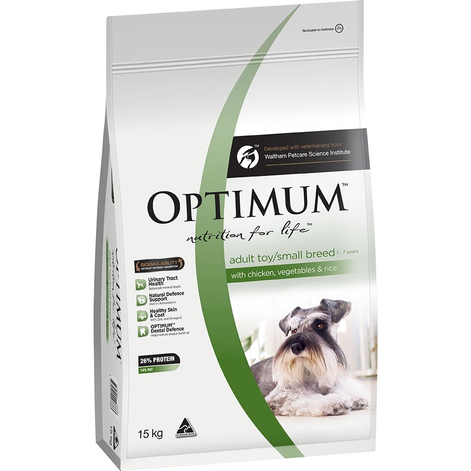 Optimum Small Breed Adult Chicken, Vegetables & Rice Dry Dog Food - PetPost Australia