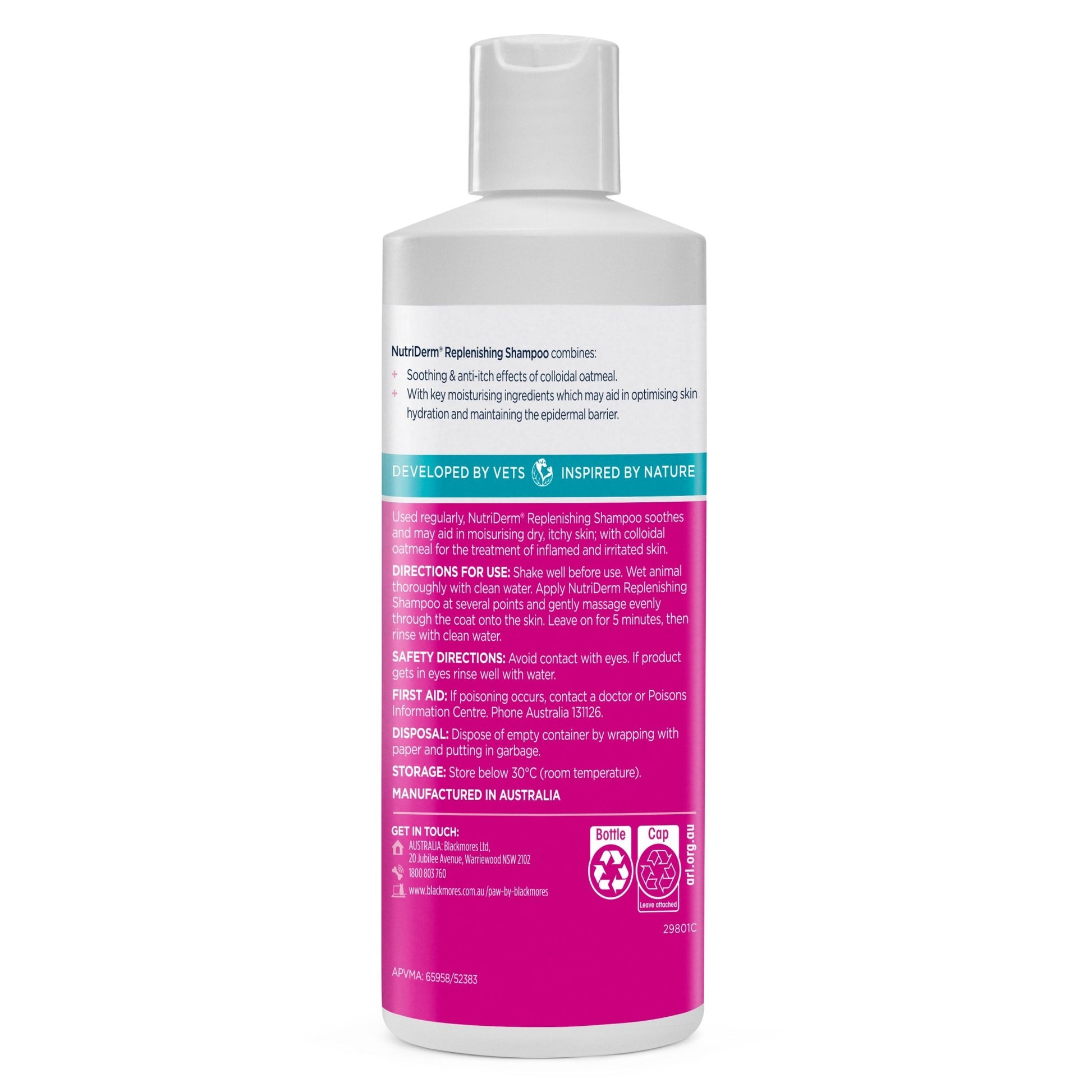PAW Nutriderm Shampoo 500ml - PetPost Australia