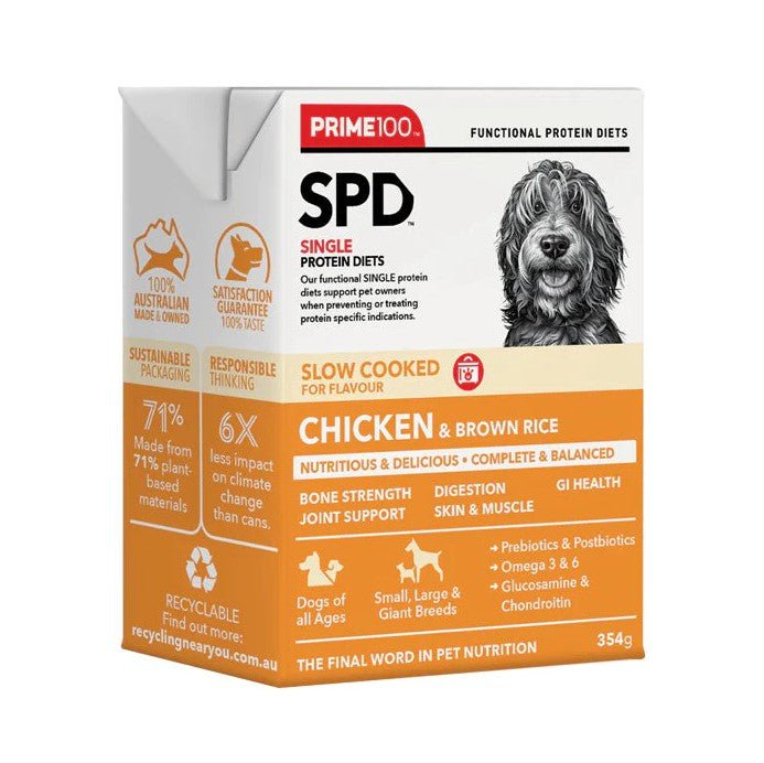 Prime100 SPD Slow Cooked Duck & Sweet Potato Dog Food - PetPost Australia