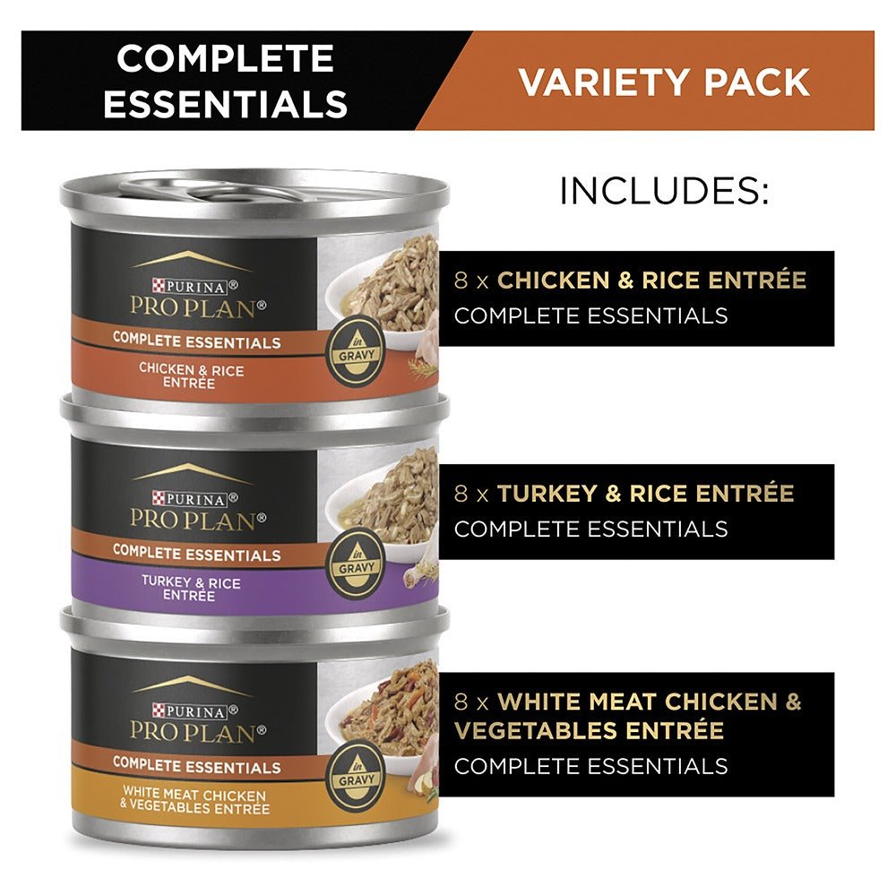 Pro Plan Complete Essentials Poultry Favouites Wet Cat Food 24x85g - PetPost Australia