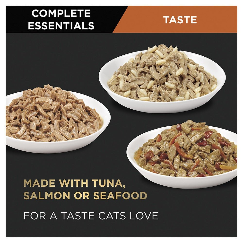 Pro Plan Complete Essentials Seafood Mix Wet Cat Food 12x85g - PetPost Australia