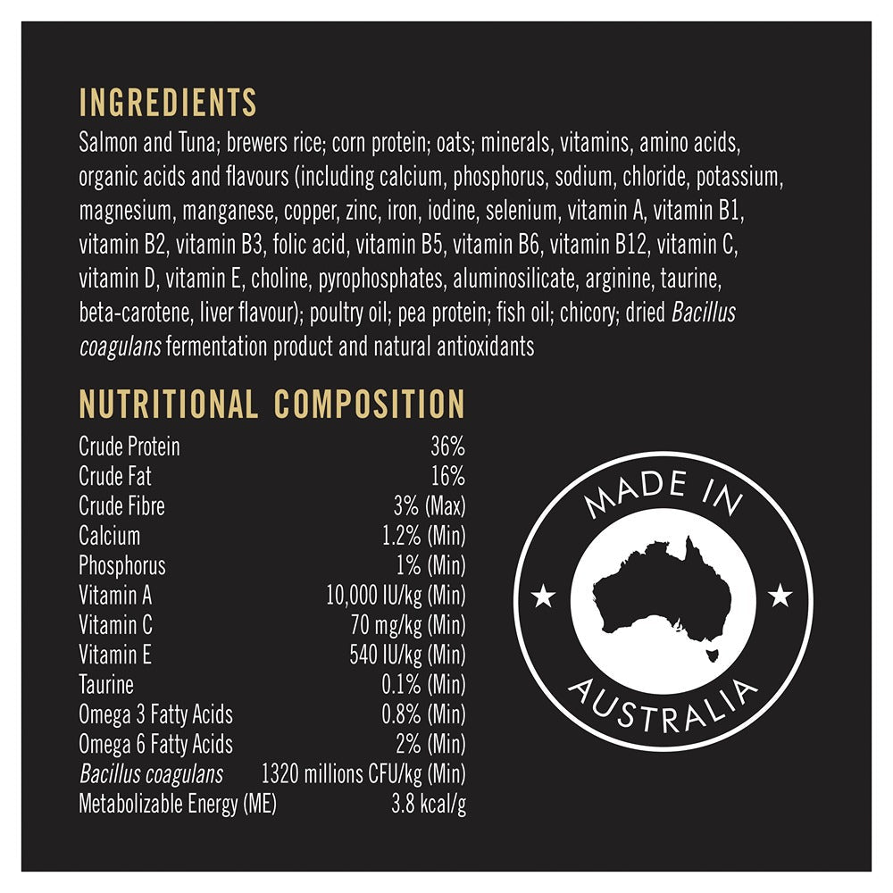 Pro Plan Sensitive Skin & Stomach Salmon & Tuna Formula Dry Cat Food 1.5kg - PetPost Australia