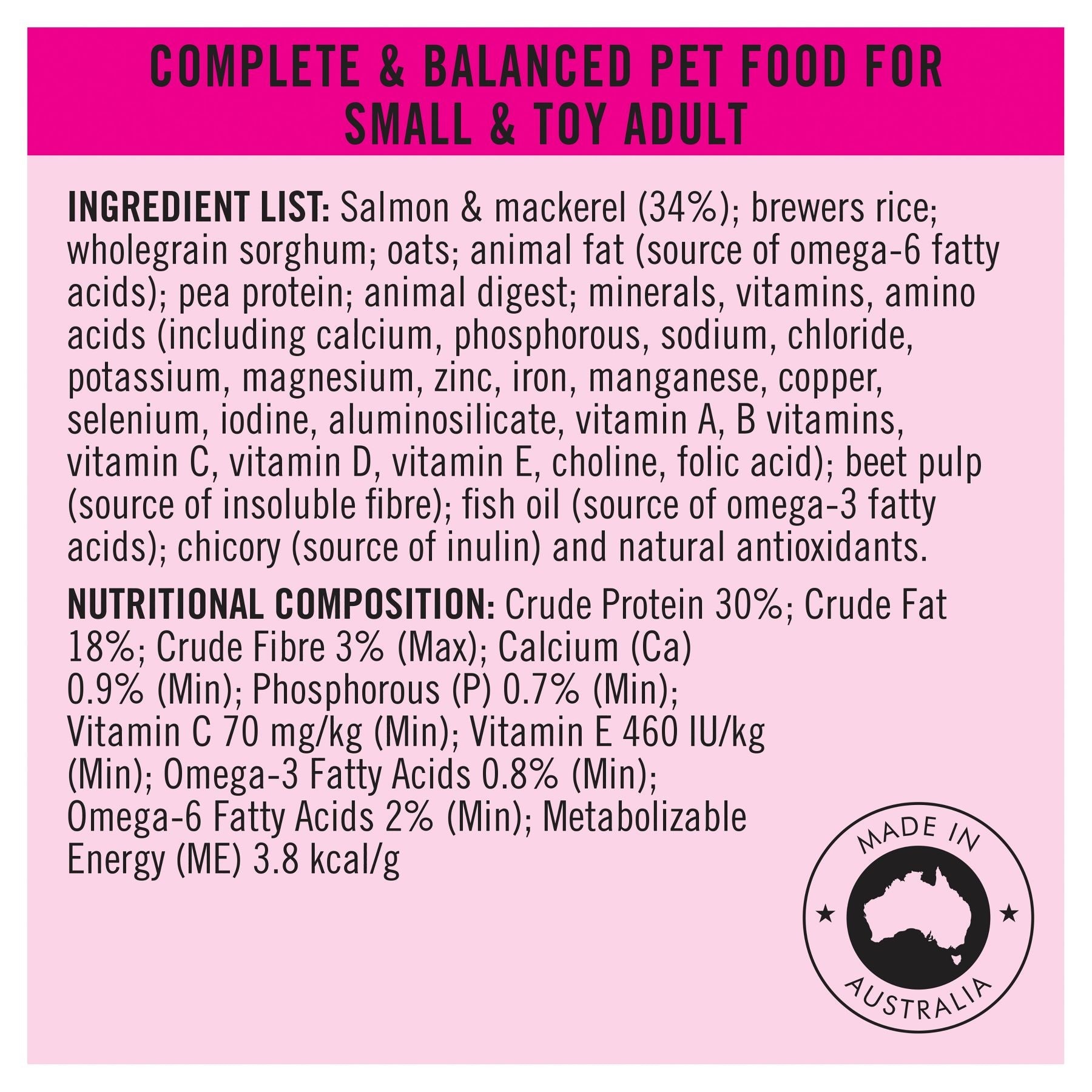 Pro Plan Small/Toy Breed Adult Sensitive Skin & Stomach Formula - PetPost Australia