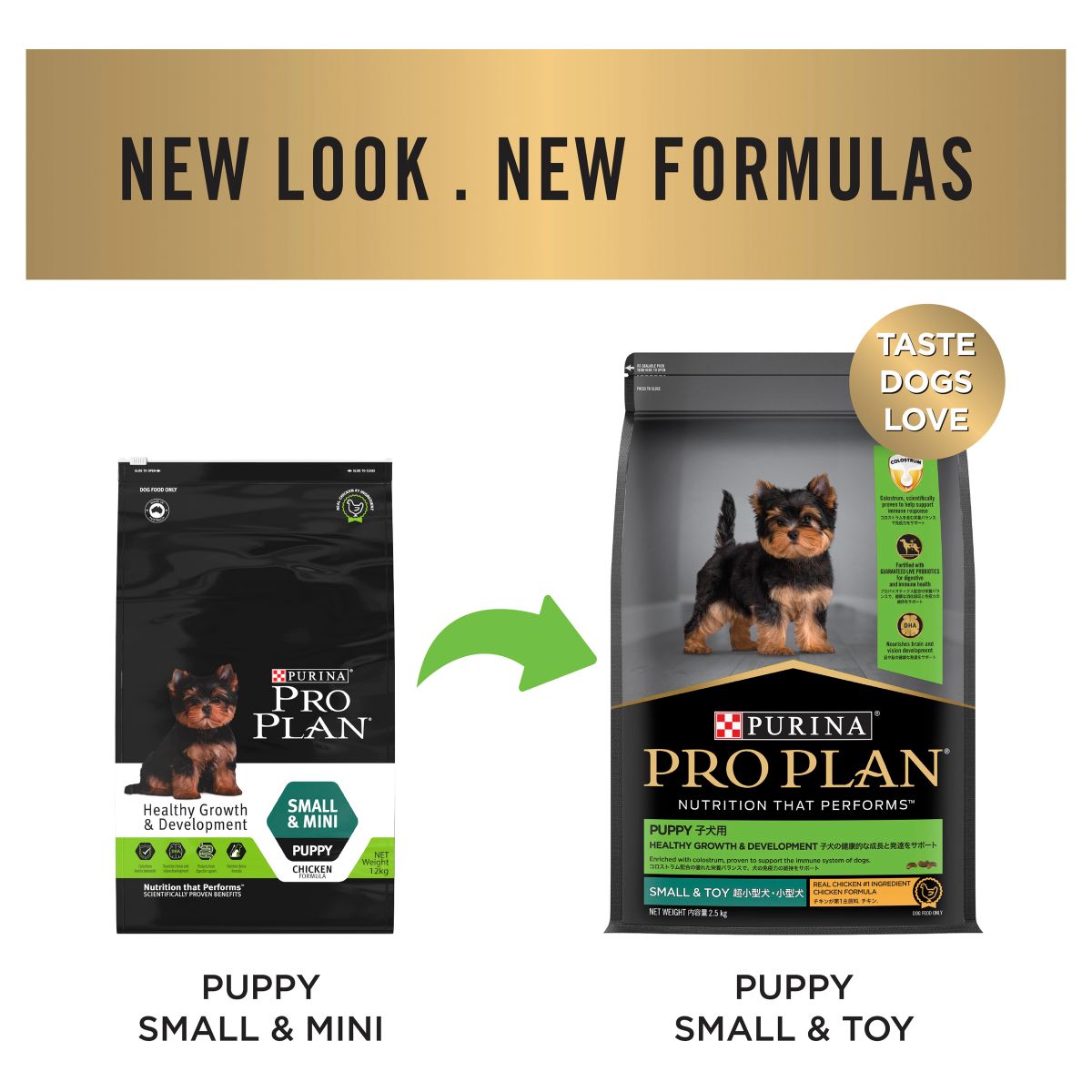 Pro Plan Small/Toy Puppy Chicken Formula with Colostrum & Probiotics - PetPost Australia