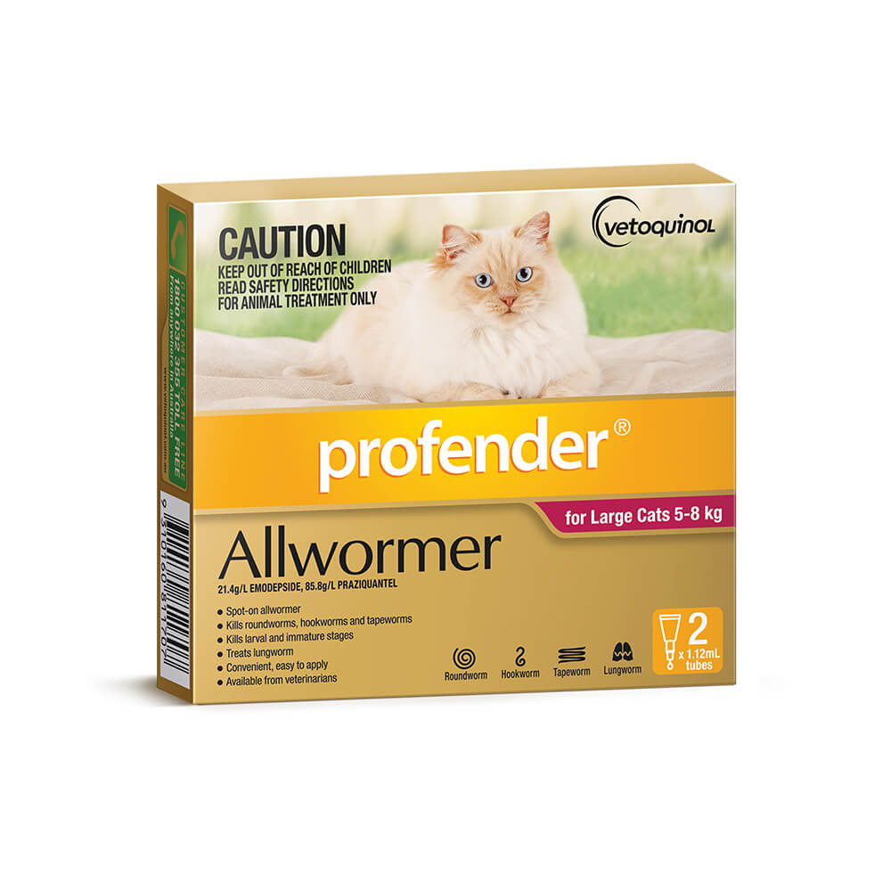 Profender Topical Allwormer 5-8kg Cat - PetPost Australia