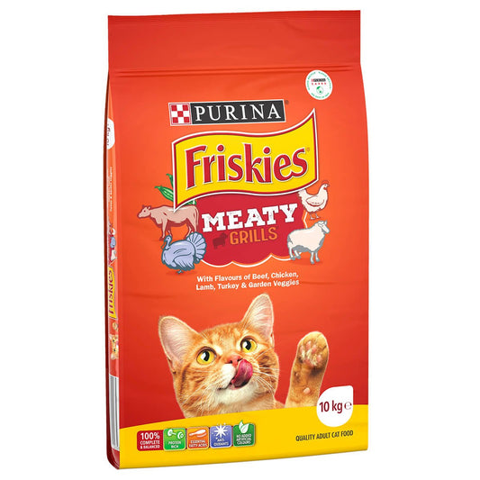 Purina Friskies Meaty Grills Adult Dry Cat Food - PetPost Australia