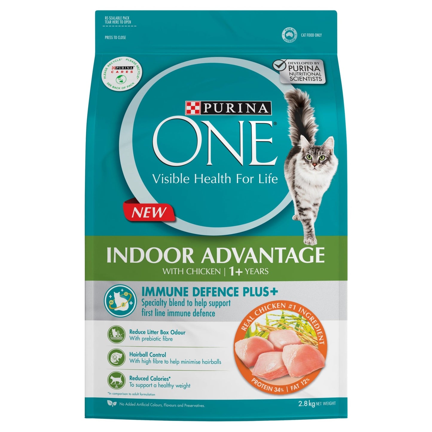Purina One Adult Indoor Chicken Dry Cat Food - PetPost Australia