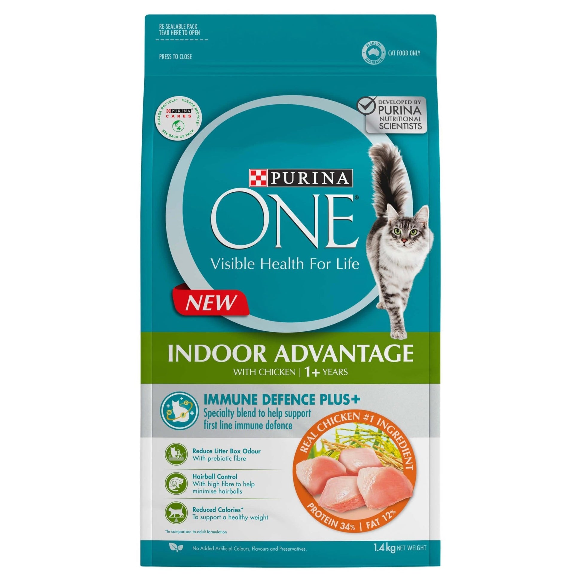 Purina One Adult Indoor Chicken Dry Cat Food - PetPost Australia