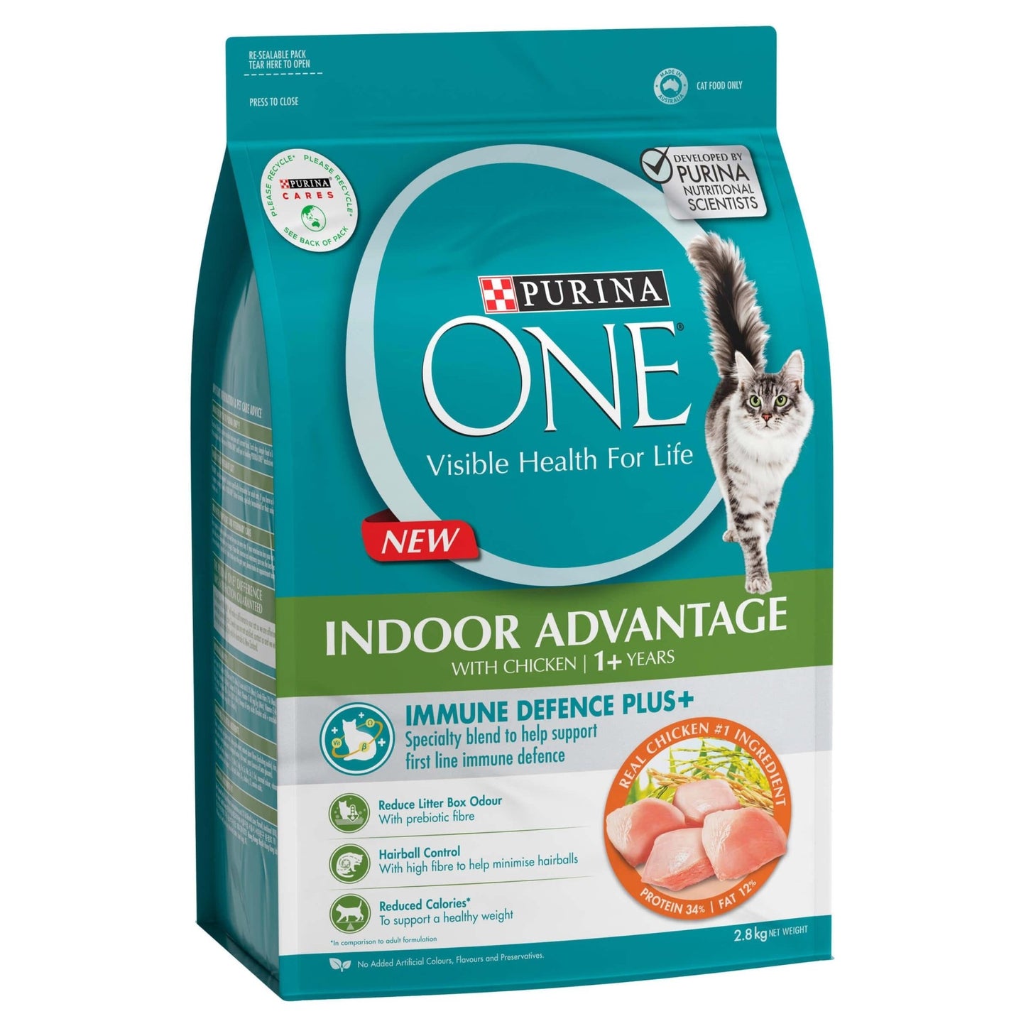 Purina One Adult Indoor Chicken Dry Cat Food - PetPost Australia