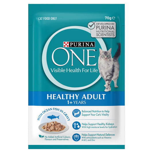 Purina One Adult Ocean Fish Wet Cat Food - PetPost Australia