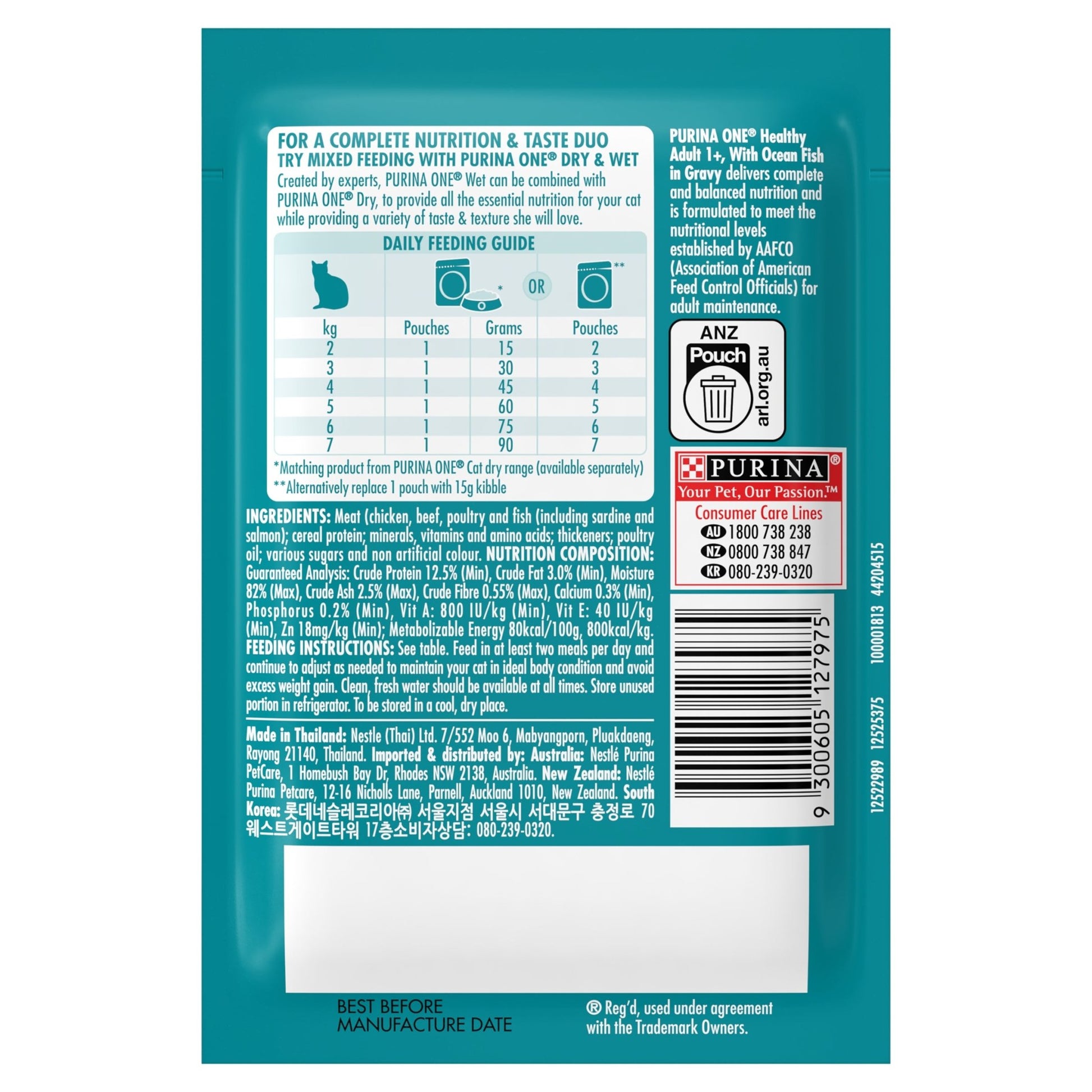 Purina One Adult Ocean Fish Wet Cat Food - PetPost Australia