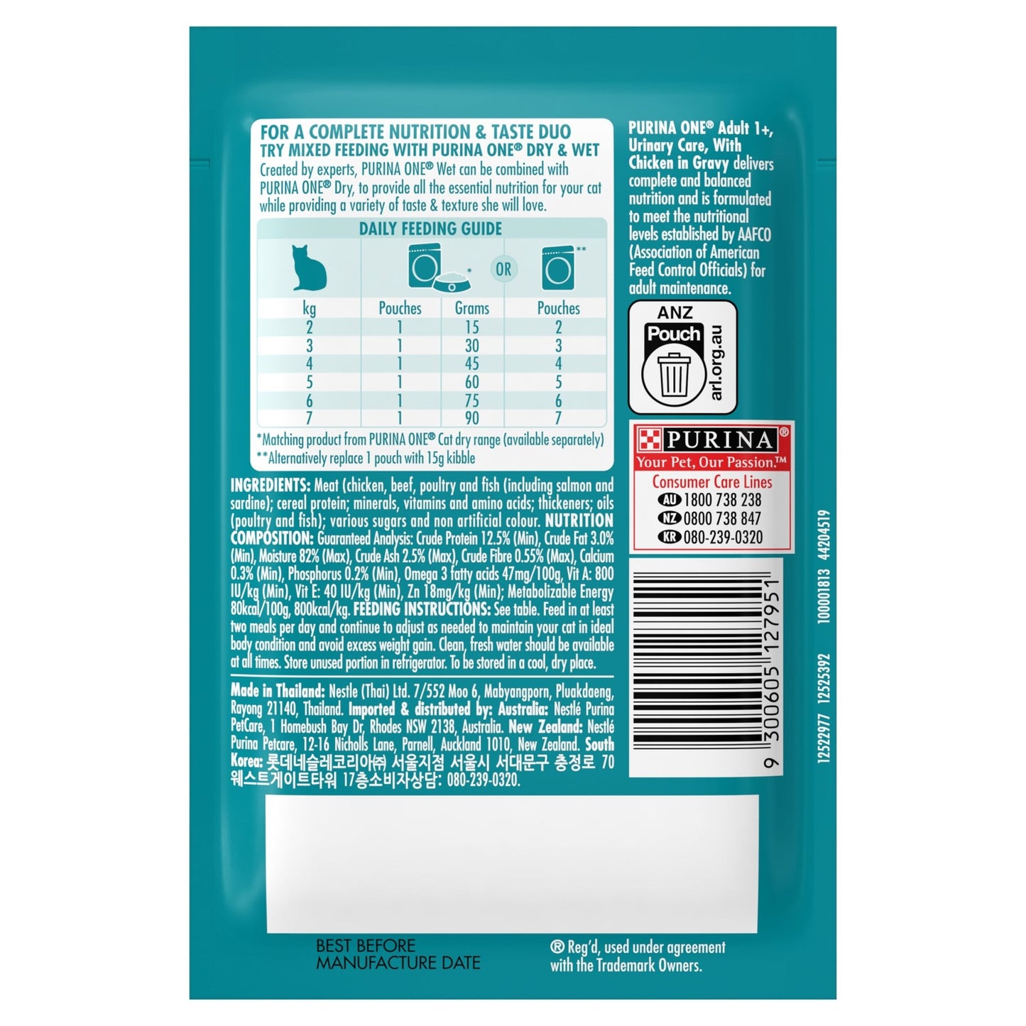 Purina One Urinary Care Chicken Wet Cat Food - PetPost Australia
