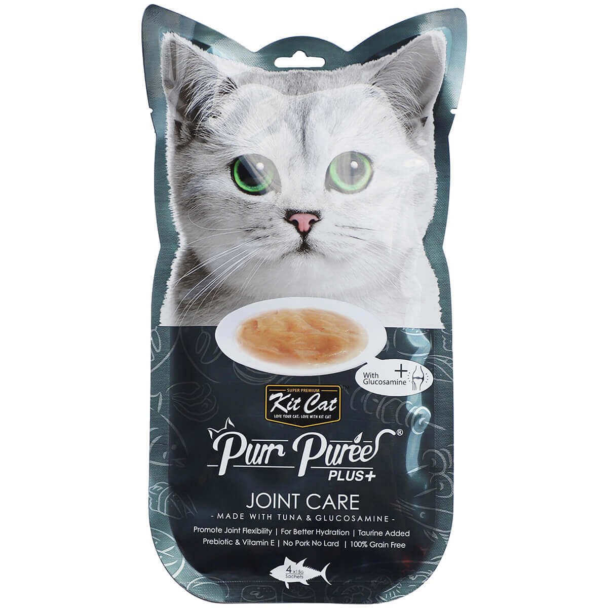 Purr Puree Plus+ Tuna & Glucosamine Joint Care Cat Treats 60g - PetPost Australia