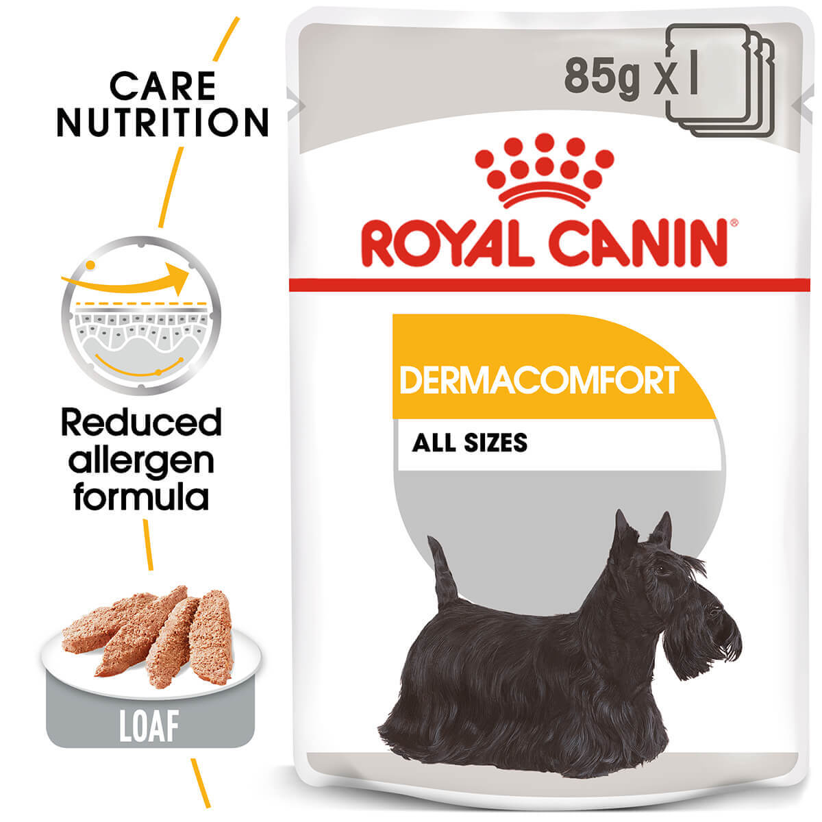 Royal Canin Dermacomfort Adult Loaf Wet Dog Food - PetPost Australia