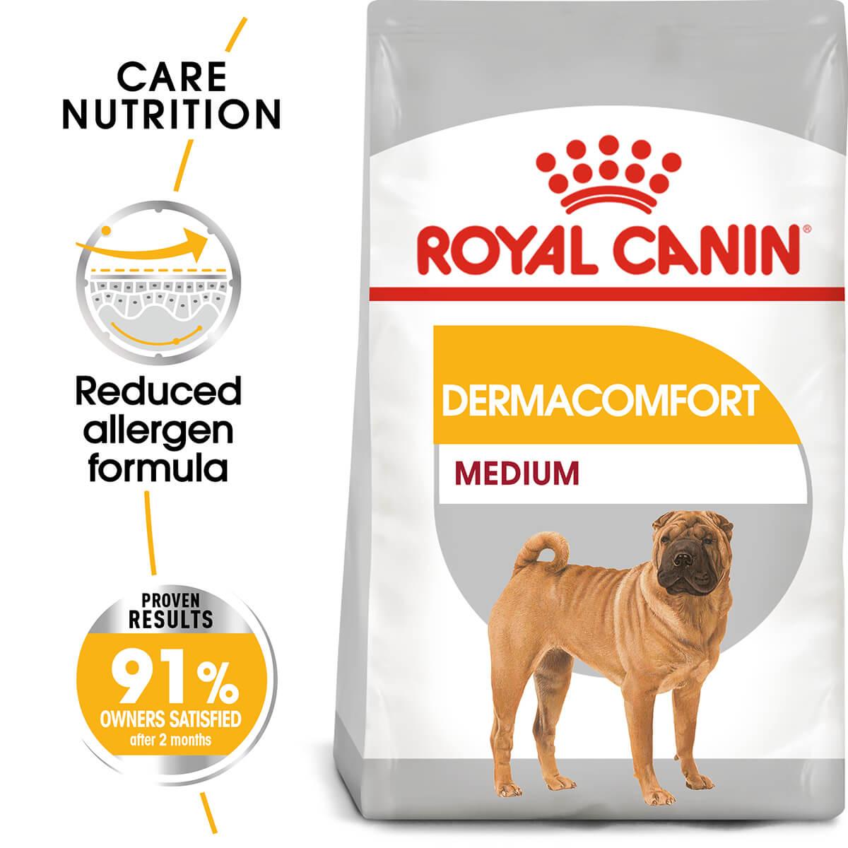 Royal Canin Dermacomfort Medium Adult Dry Dog Food - PetPost Australia