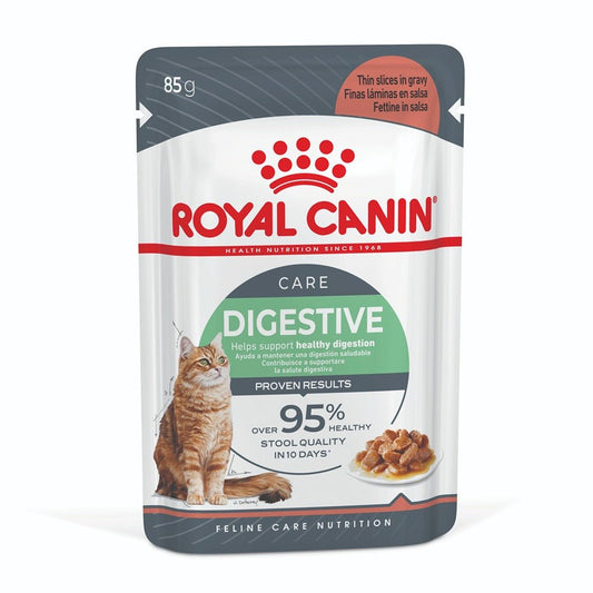 Royal Canin Digestive Care Gravy Adult Wet Cat Food 85g - PetPost Australia