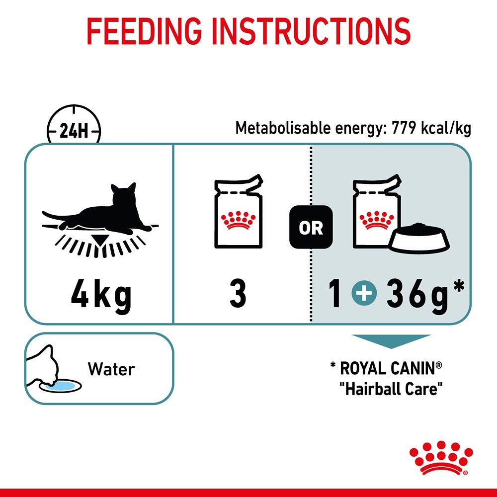 Royal Canin Hairball Care Gravy Adult Wet Cat Food 85g - PetPost Australia