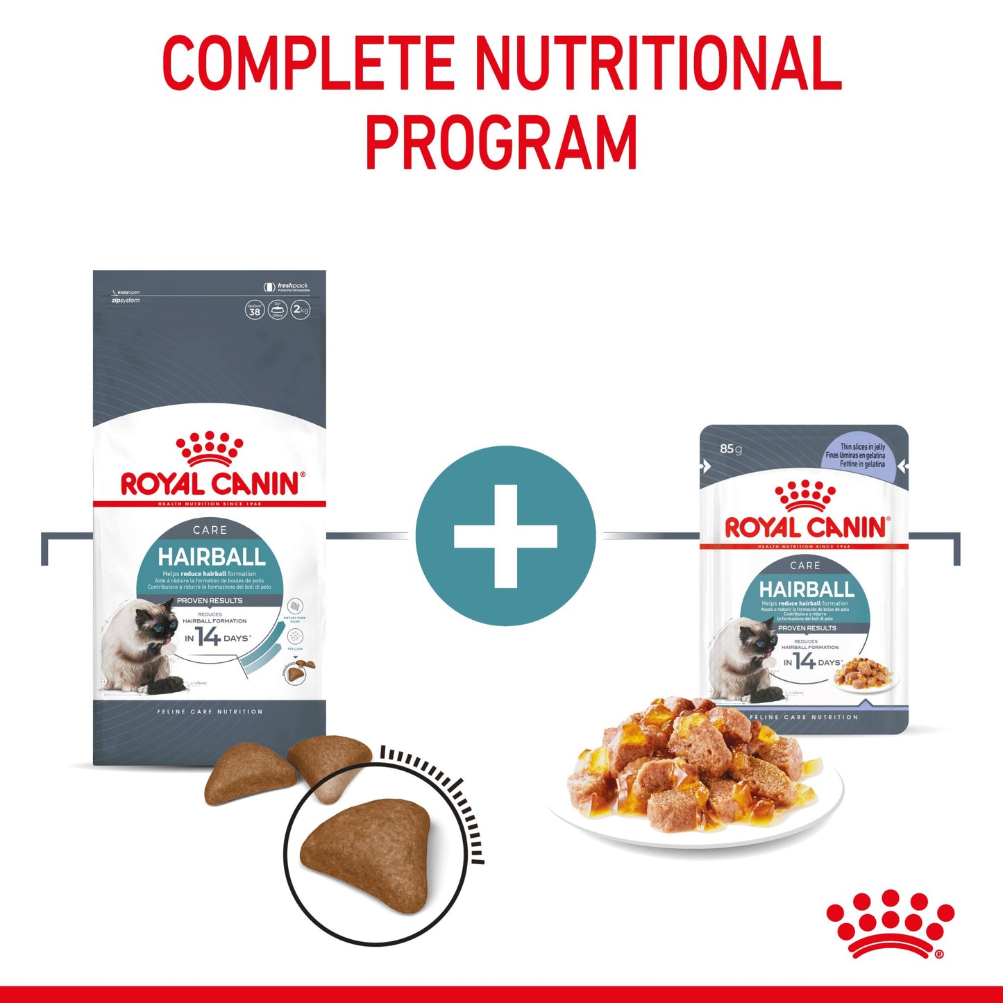 Royal Canin Hairball Care Jelly Adult Wet Cat Food Pouches - PetPost Australia