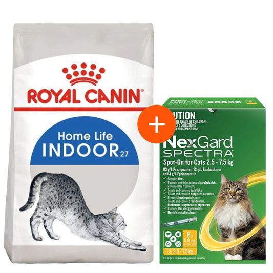 Royal Canin Indoor Adult + NexGard Spectra For Cats - PetPost Australia