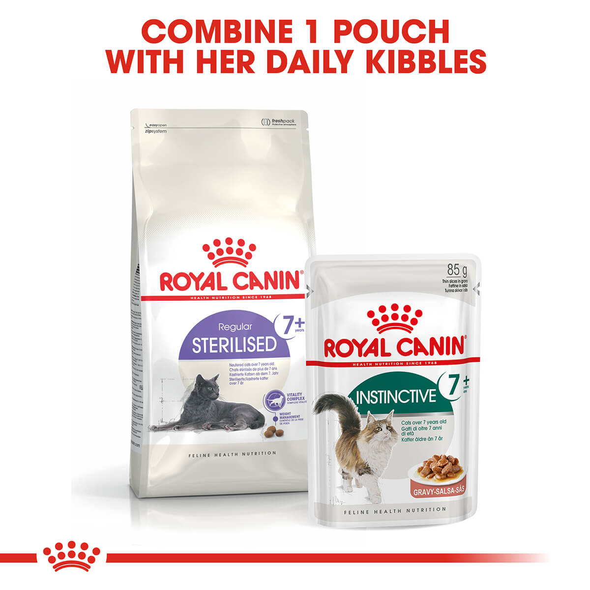 Royal Canin Instinctive 7+ Adult In Gravy Wet Cat Food - PetPost Australia
