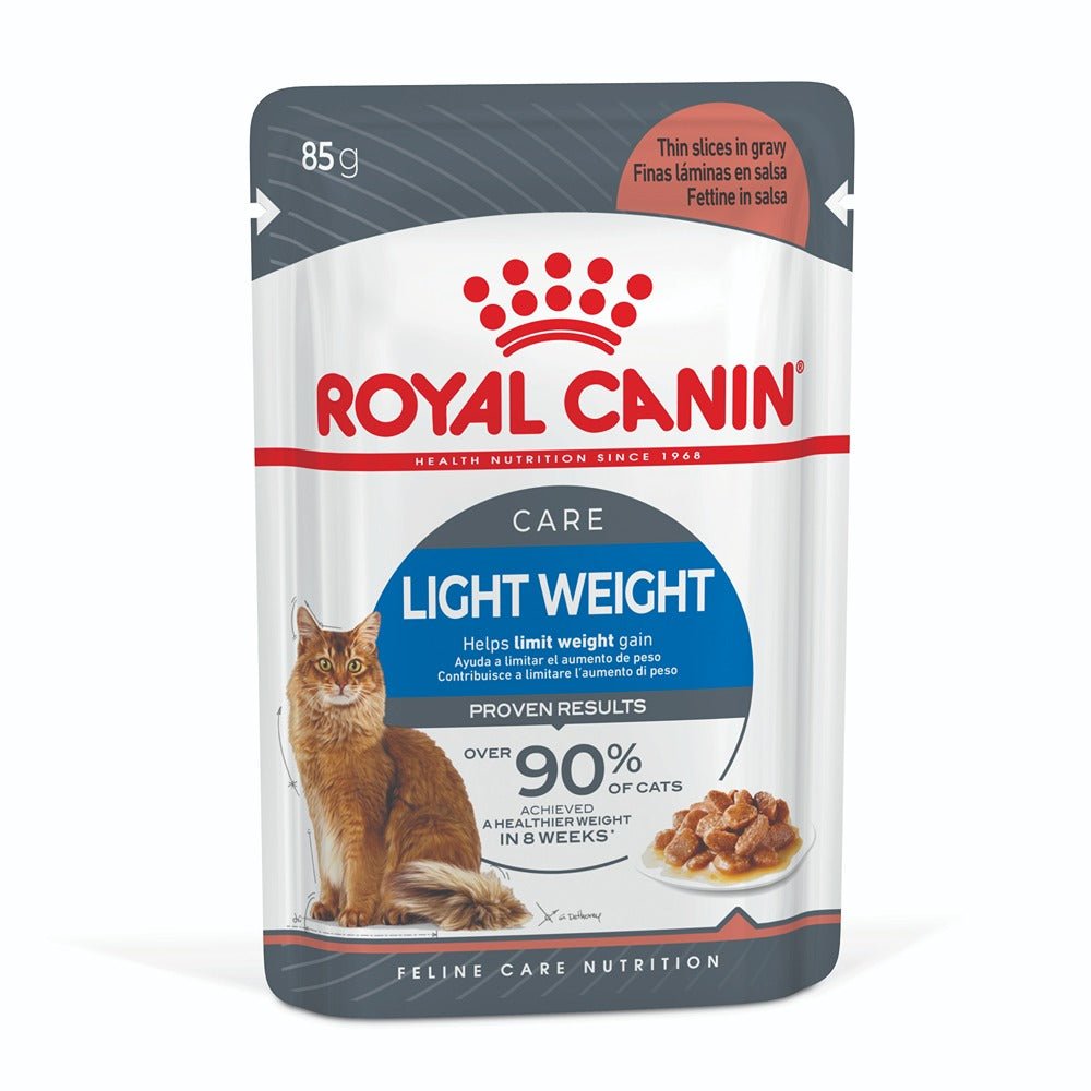 Royal Canin Light Weight Care Gravy Adult Wet Cat Food 85g - PetPost Australia