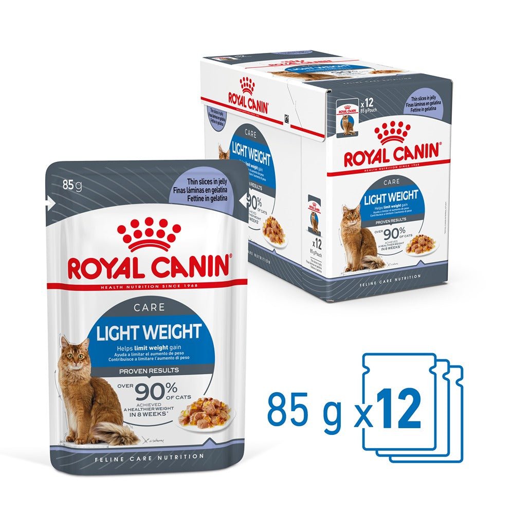 Royal Canin Light Weight Care Jelly Adult Wet Cat Food 85g - PetPost Australia