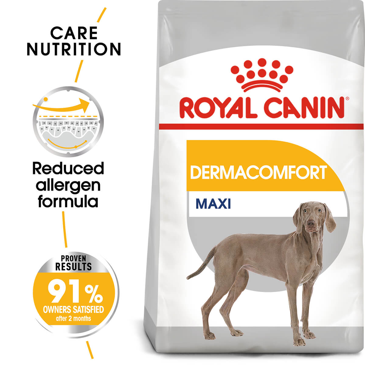 Royal Canin Maxi Dermacomfort Adult Dry Dog Food - PetPost Australia