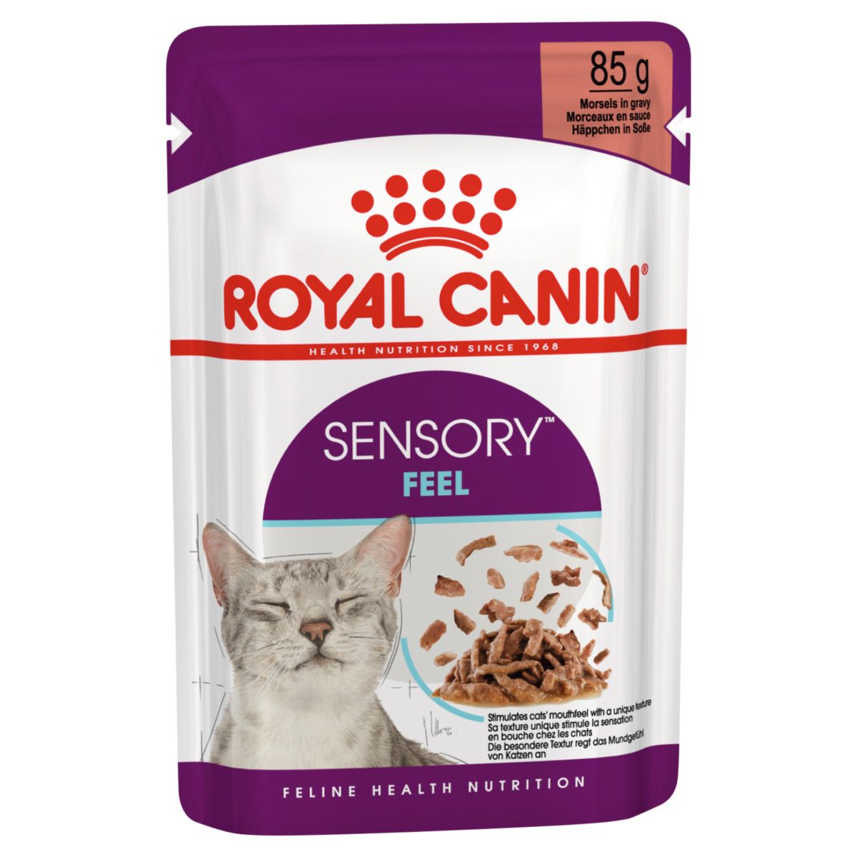 Royal Canin Sensory Feel Chunks in Gravy Wet Cat Food 85G - PetPost Australia