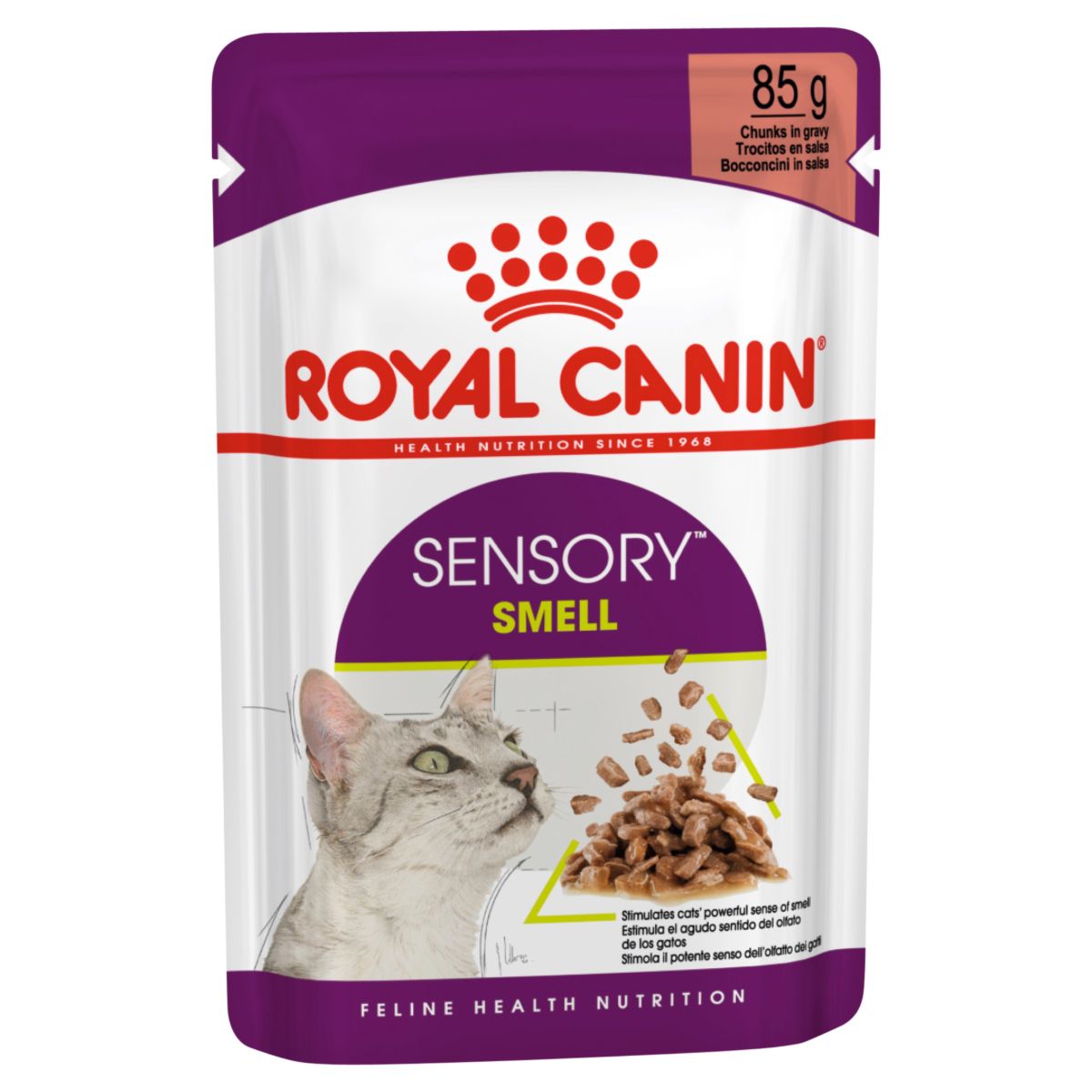Royal Canin Sensory Smell Chunks in Gravy Wet Cat Food 85G - PetPost Australia