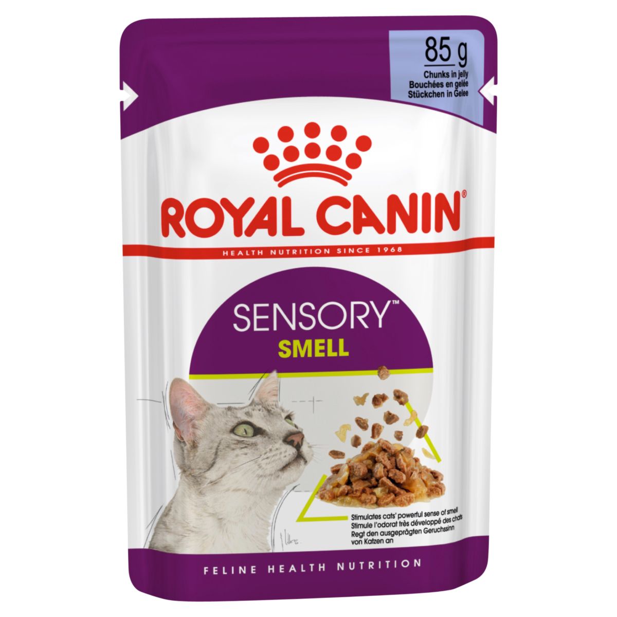 Royal Canin Sensory Smell Chunks in Jelly Wet Cat Food 85G - PetPost Australia