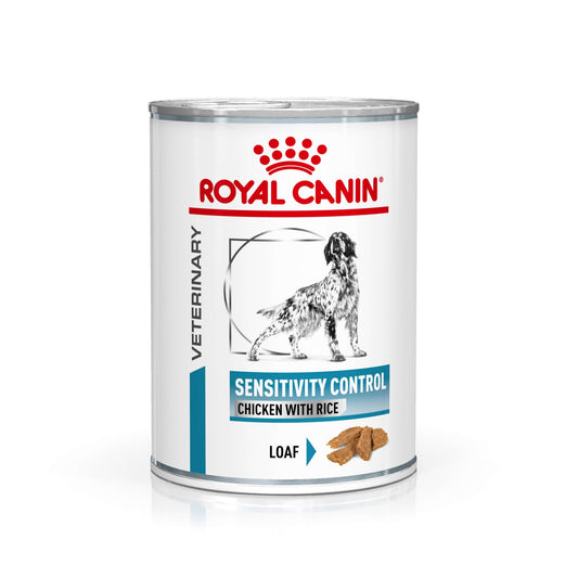 Royal Canin VET Sensitivity Control Chicken with Rice Dog Wet Food 410g - PetPost Australia