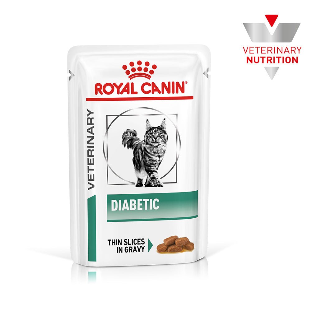Royal Canin Veterinary Diabetic Adult Wet Cat Food Pouches - PetPost Australia