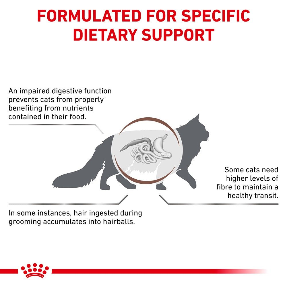 ROYAL CANIN VETERINARY DIET Gastrointestinal Hairball Adult Dry Cat Food - PetPost Australia