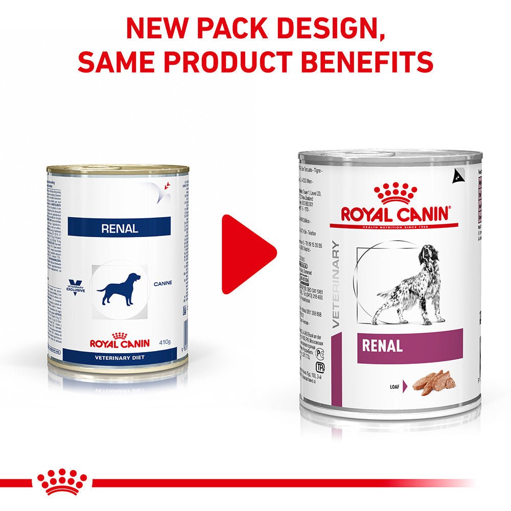 ROYAL CANIN VETERINARY DIET Renal Adult Wet Dog Food Cans - PetPost Australia