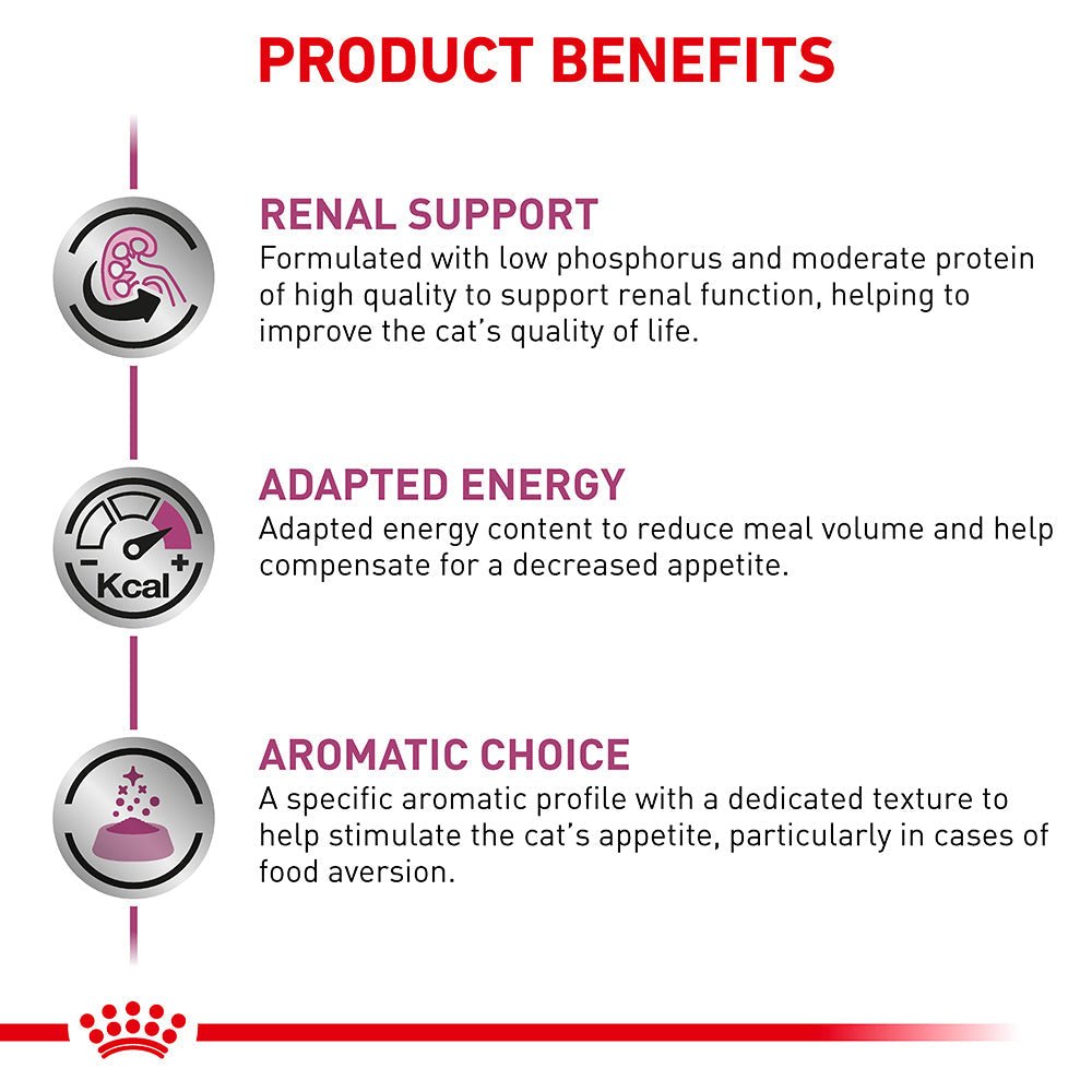 ROYAL CANIN VETERINARY DIET Renal Fish Adult Wet Cat Food Pouches - PetPost Australia