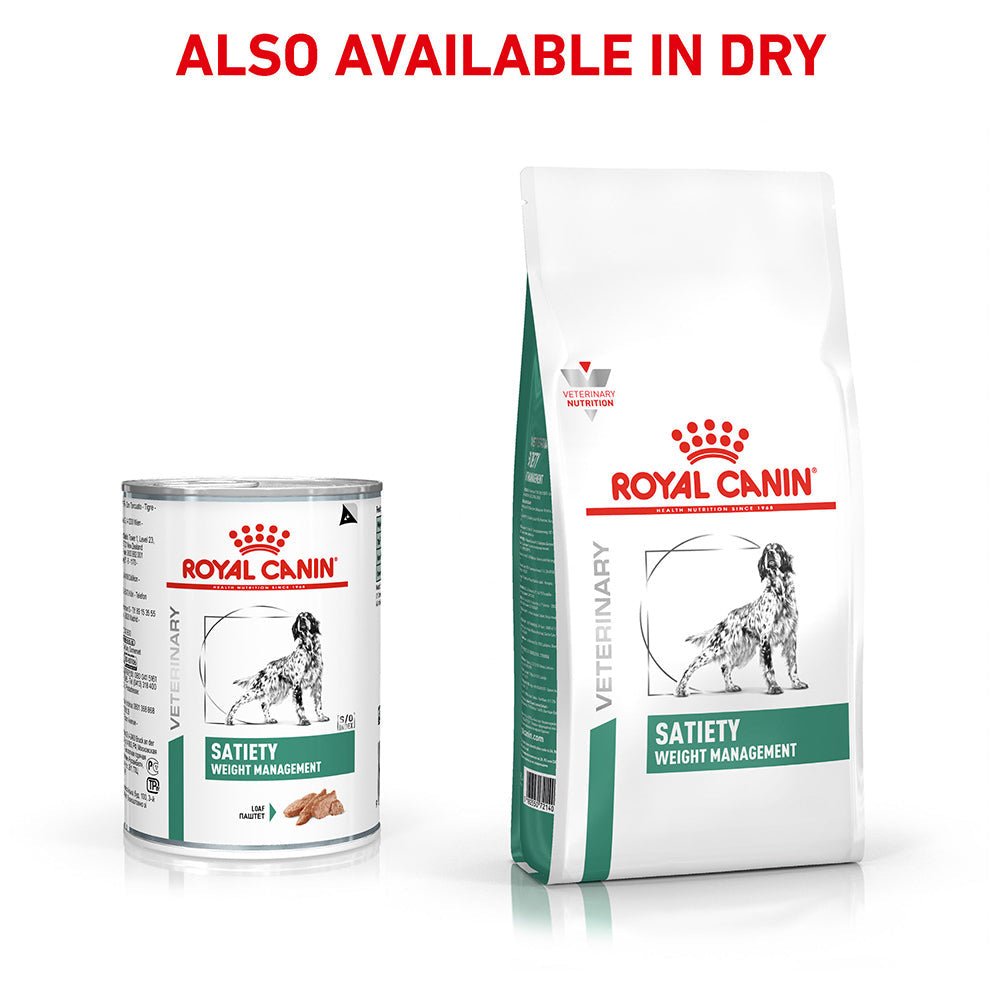 ROYAL CANIN VETERINARY DIET Satiety Adult Wet Dog Food Cans - PetPost Australia