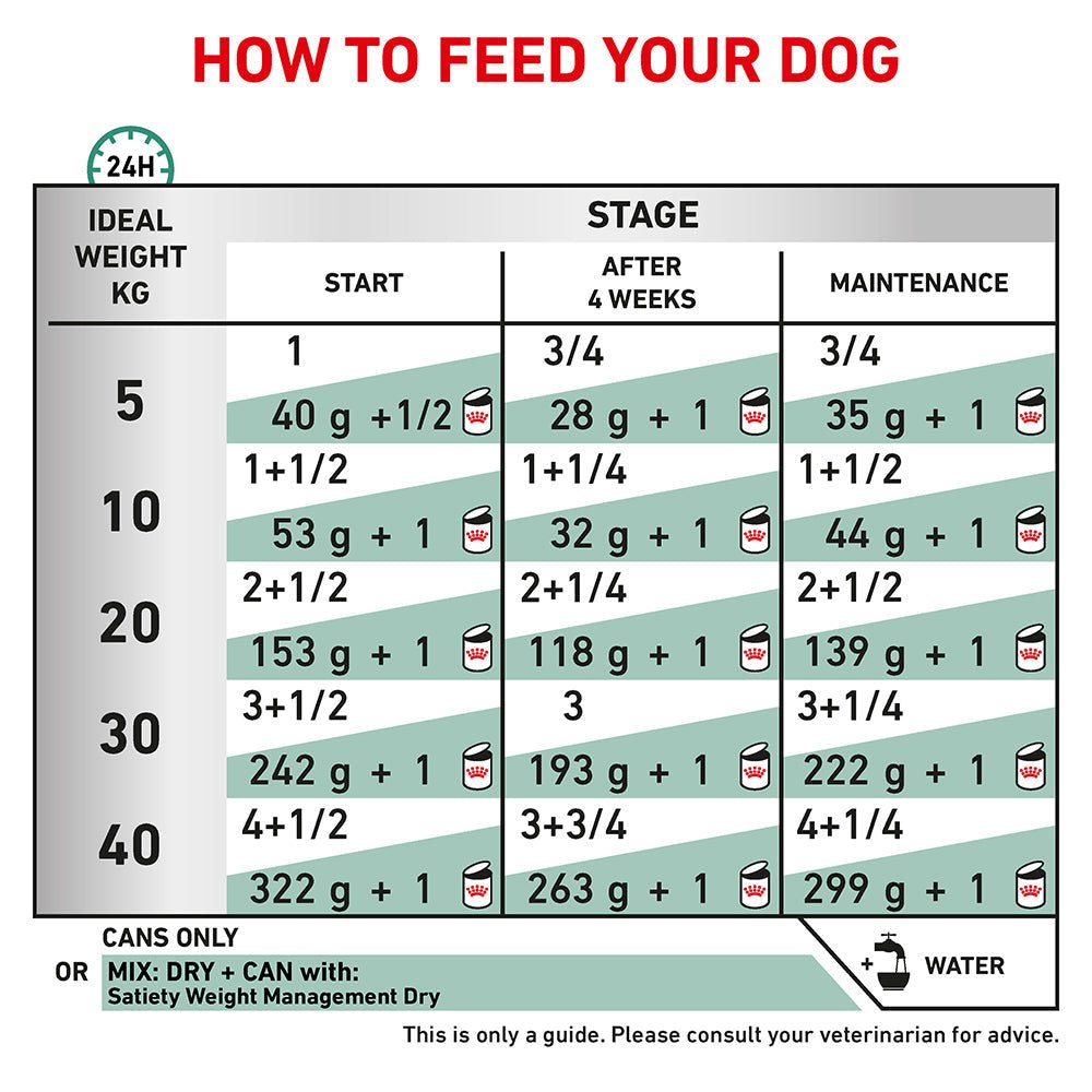 ROYAL CANIN VETERINARY DIET Satiety Adult Wet Dog Food Cans - PetPost Australia