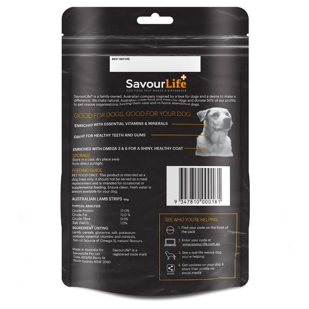 SavourLife Australian Lamb Strips Dog Treats - PetPost Australia