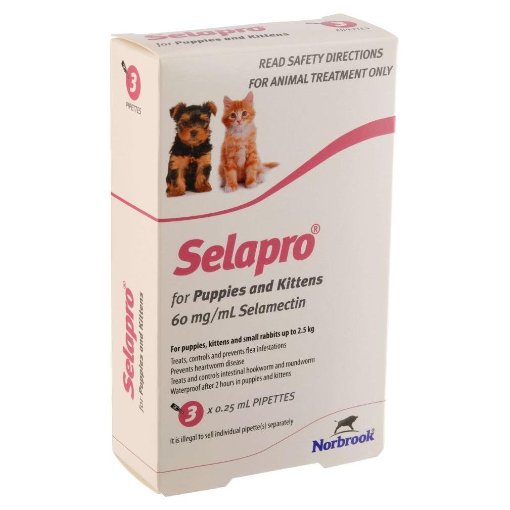 Selapro Spot On Treatment <2.5kg Kitten & Puppy - PetPost Australia