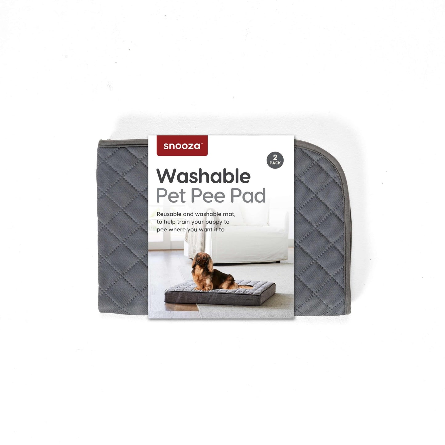 Snooza Washable Pee Pad Dark Grey 2pk - PetPost Australia